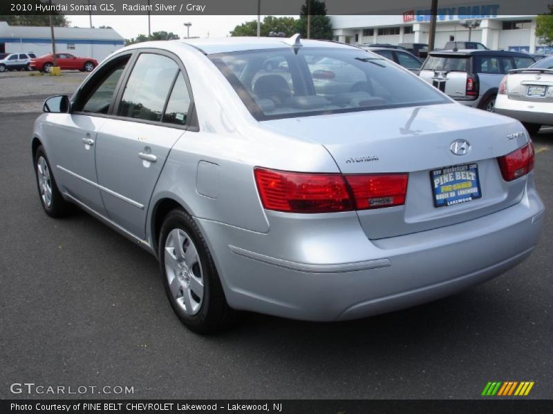 Radiant Silver / Gray 2010 Hyundai Sonata GLS