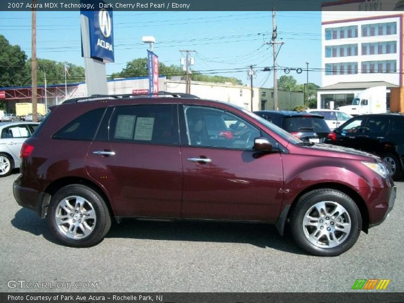 Dark Cherry Red Pearl / Ebony 2007 Acura MDX Technology