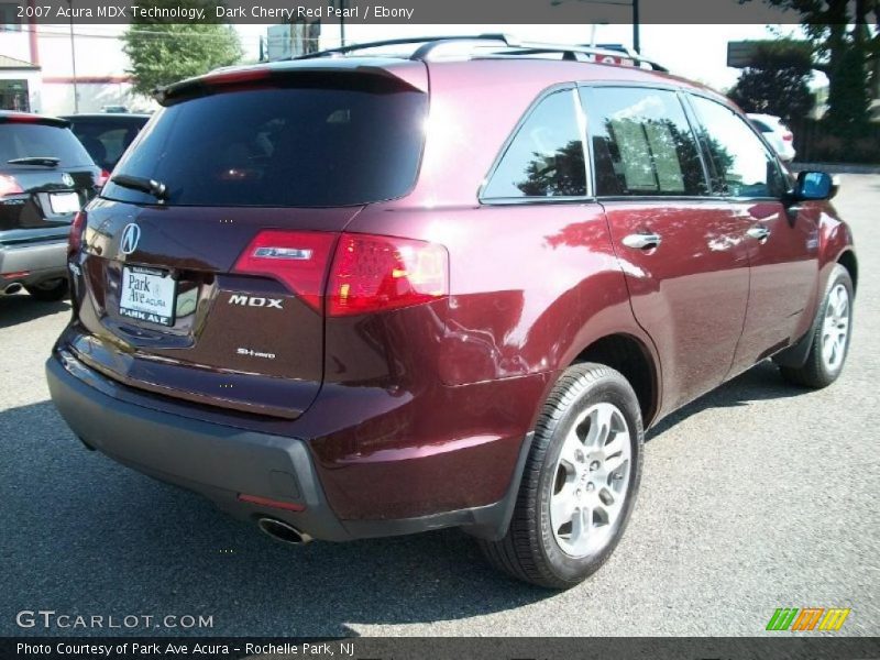 Dark Cherry Red Pearl / Ebony 2007 Acura MDX Technology
