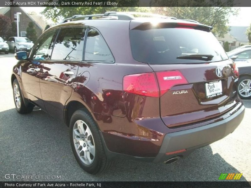 Dark Cherry Red Pearl / Ebony 2007 Acura MDX Technology