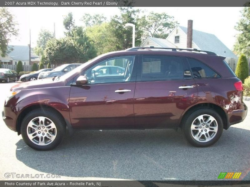 Dark Cherry Red Pearl / Ebony 2007 Acura MDX Technology