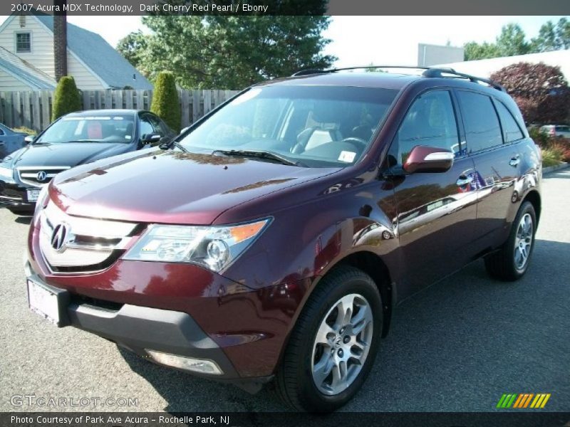 Dark Cherry Red Pearl / Ebony 2007 Acura MDX Technology