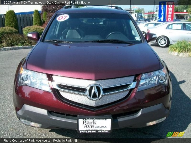 Dark Cherry Red Pearl / Ebony 2007 Acura MDX Technology