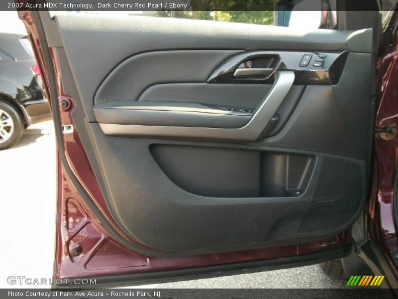 Dark Cherry Red Pearl / Ebony 2007 Acura MDX Technology