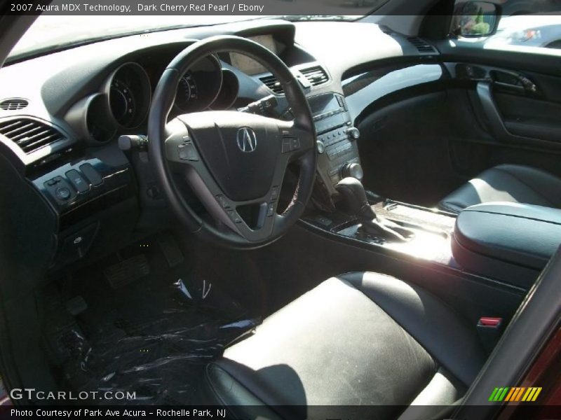 Dark Cherry Red Pearl / Ebony 2007 Acura MDX Technology