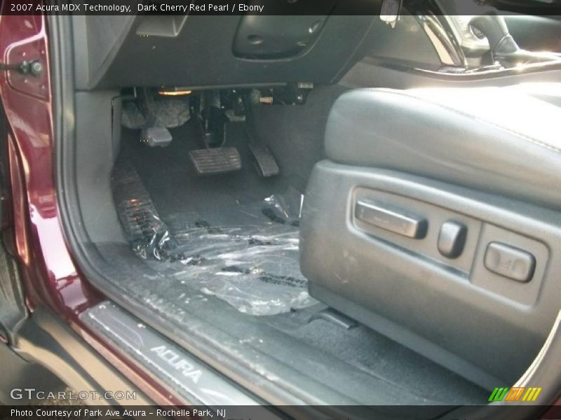 Dark Cherry Red Pearl / Ebony 2007 Acura MDX Technology