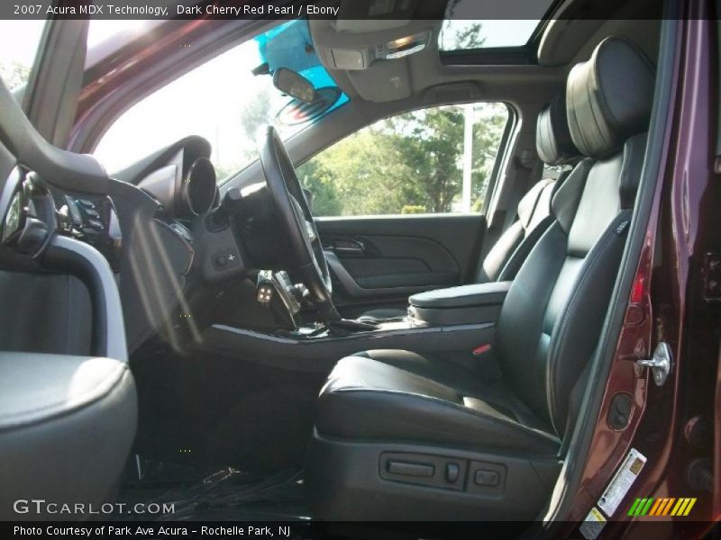 Dark Cherry Red Pearl / Ebony 2007 Acura MDX Technology