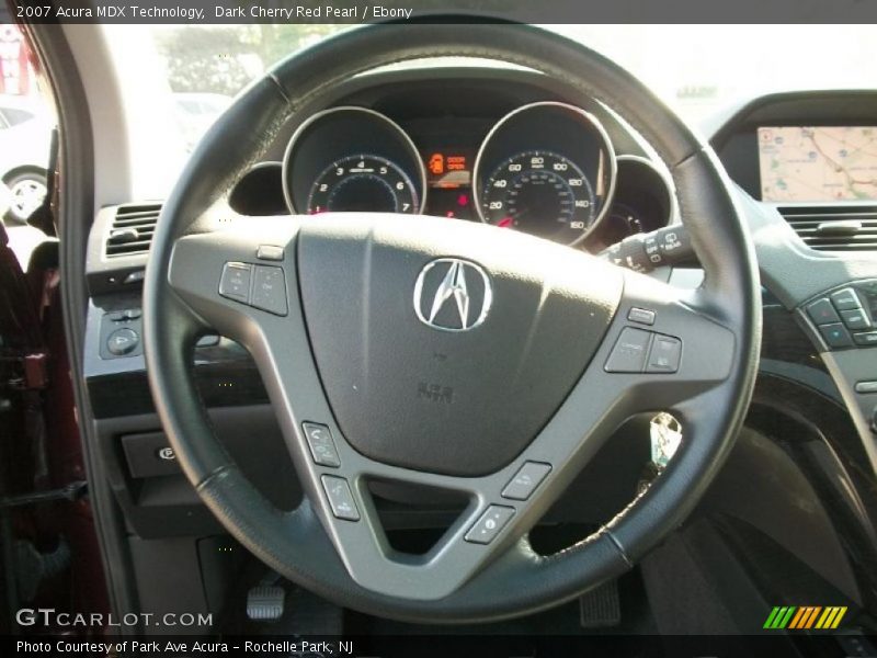 Dark Cherry Red Pearl / Ebony 2007 Acura MDX Technology