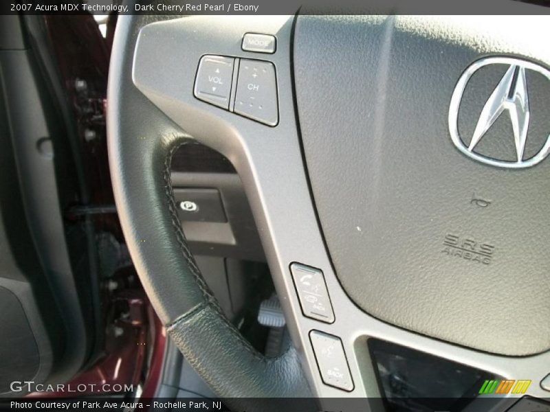 Dark Cherry Red Pearl / Ebony 2007 Acura MDX Technology