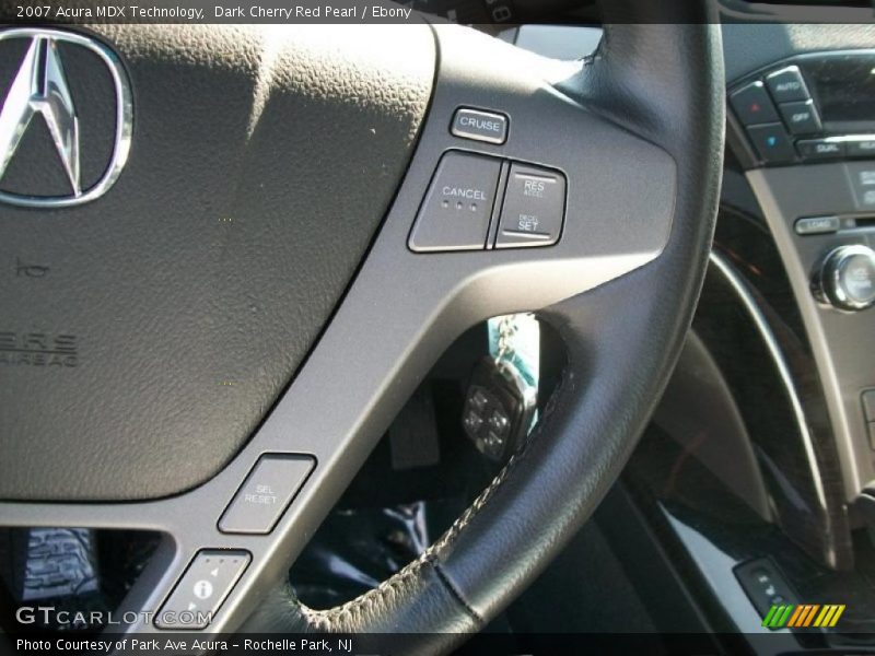 Dark Cherry Red Pearl / Ebony 2007 Acura MDX Technology
