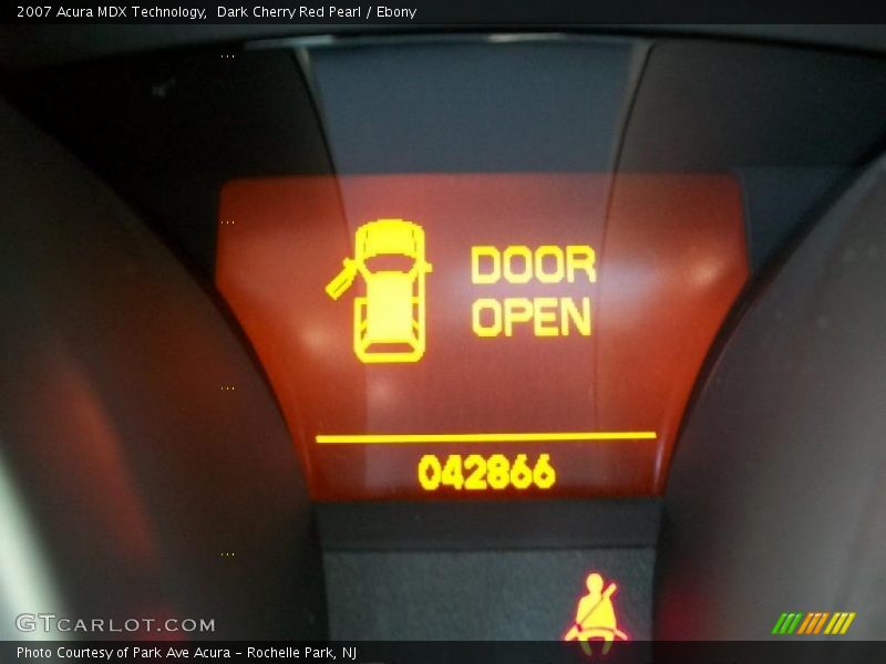 Dark Cherry Red Pearl / Ebony 2007 Acura MDX Technology
