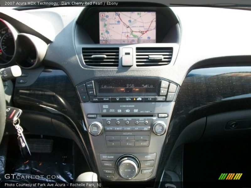 Dark Cherry Red Pearl / Ebony 2007 Acura MDX Technology