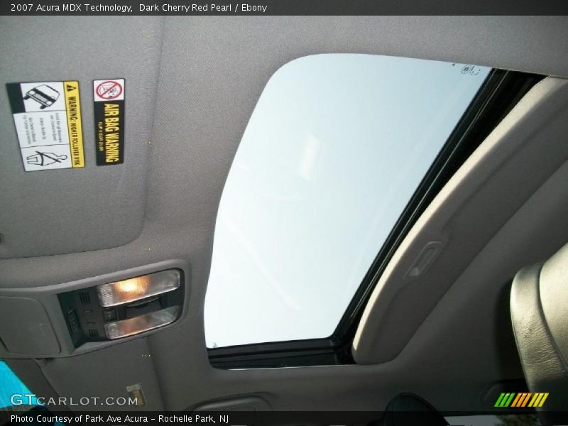 Dark Cherry Red Pearl / Ebony 2007 Acura MDX Technology