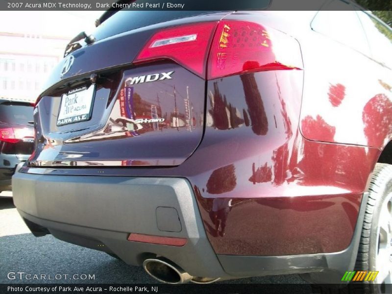 Dark Cherry Red Pearl / Ebony 2007 Acura MDX Technology