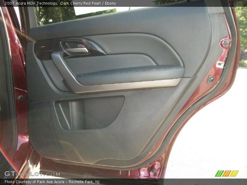 Dark Cherry Red Pearl / Ebony 2007 Acura MDX Technology