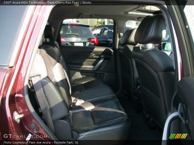 Dark Cherry Red Pearl / Ebony 2007 Acura MDX Technology