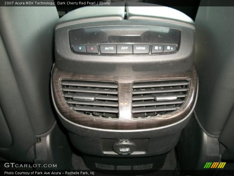 Dark Cherry Red Pearl / Ebony 2007 Acura MDX Technology