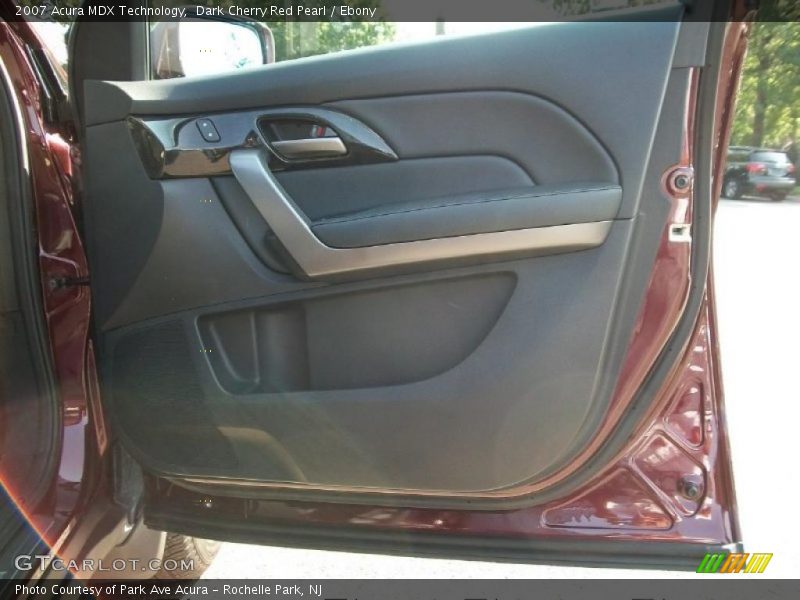 Dark Cherry Red Pearl / Ebony 2007 Acura MDX Technology