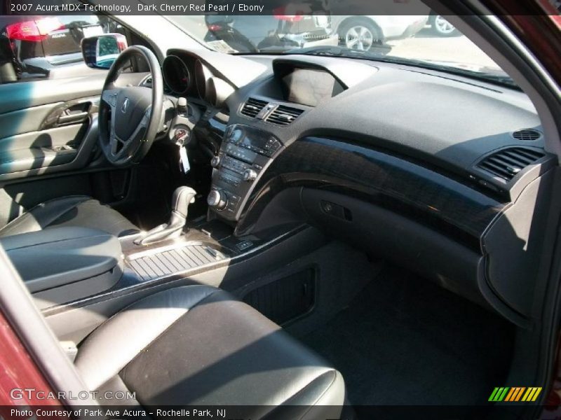 Dark Cherry Red Pearl / Ebony 2007 Acura MDX Technology