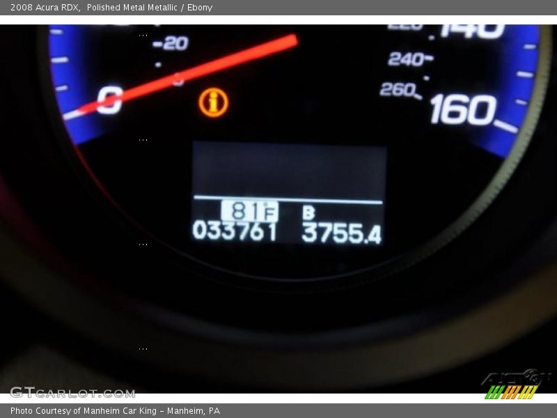 Polished Metal Metallic / Ebony 2008 Acura RDX