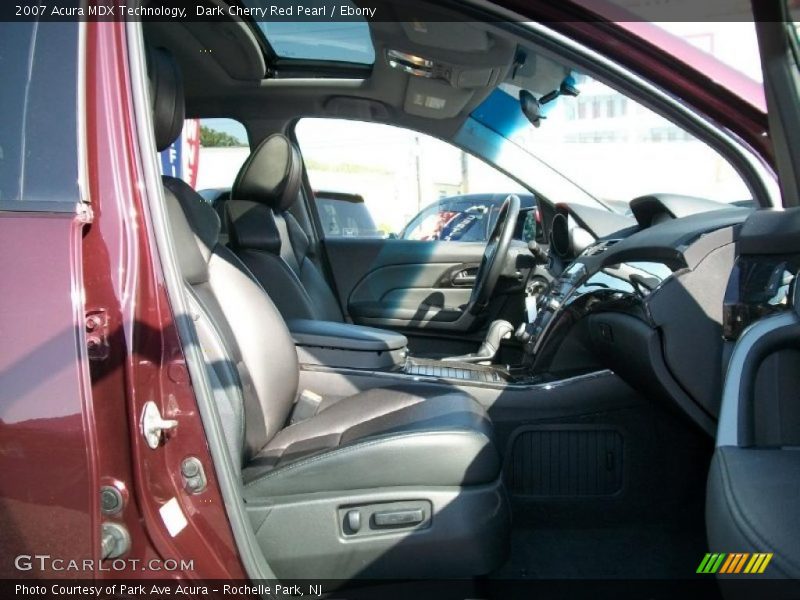 Dark Cherry Red Pearl / Ebony 2007 Acura MDX Technology