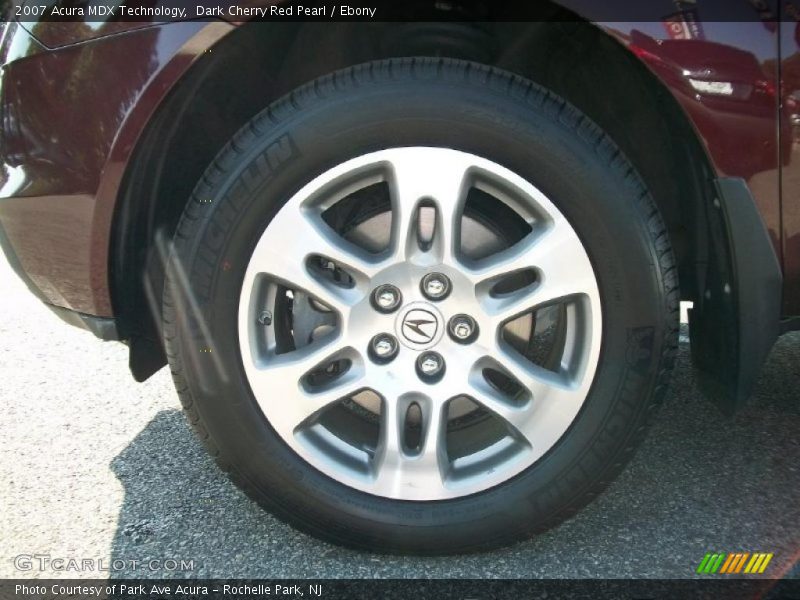 Dark Cherry Red Pearl / Ebony 2007 Acura MDX Technology