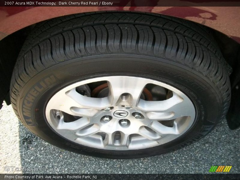 Dark Cherry Red Pearl / Ebony 2007 Acura MDX Technology