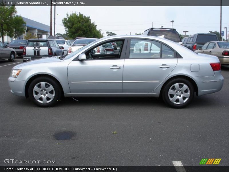 Radiant Silver / Gray 2010 Hyundai Sonata GLS