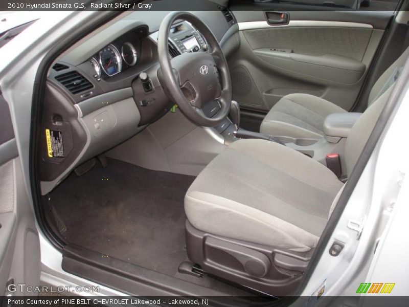 Radiant Silver / Gray 2010 Hyundai Sonata GLS
