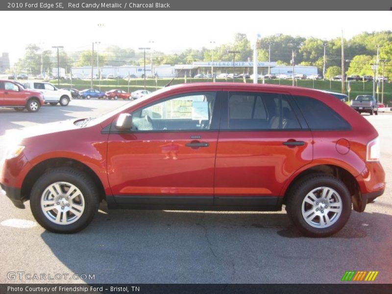 Red Candy Metallic / Charcoal Black 2010 Ford Edge SE