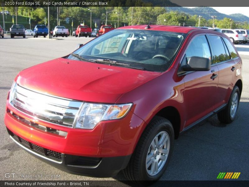 Red Candy Metallic / Charcoal Black 2010 Ford Edge SE