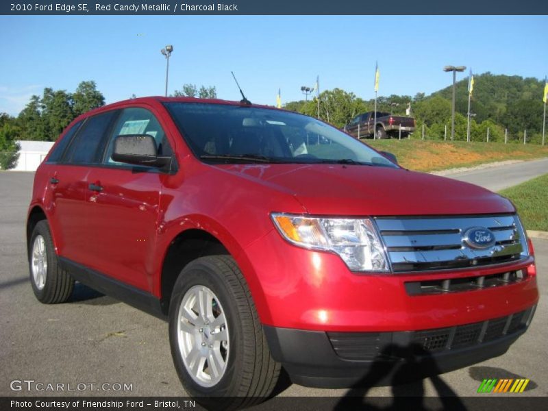 Red Candy Metallic / Charcoal Black 2010 Ford Edge SE