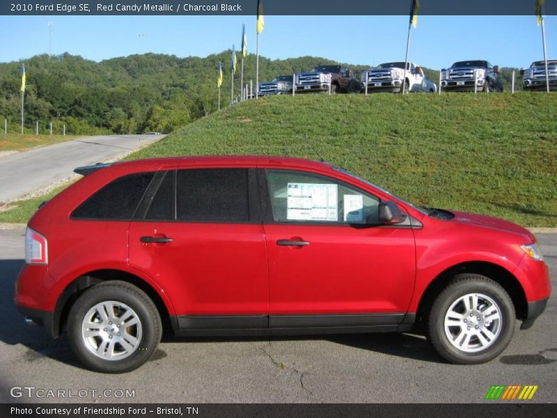 Red Candy Metallic / Charcoal Black 2010 Ford Edge SE