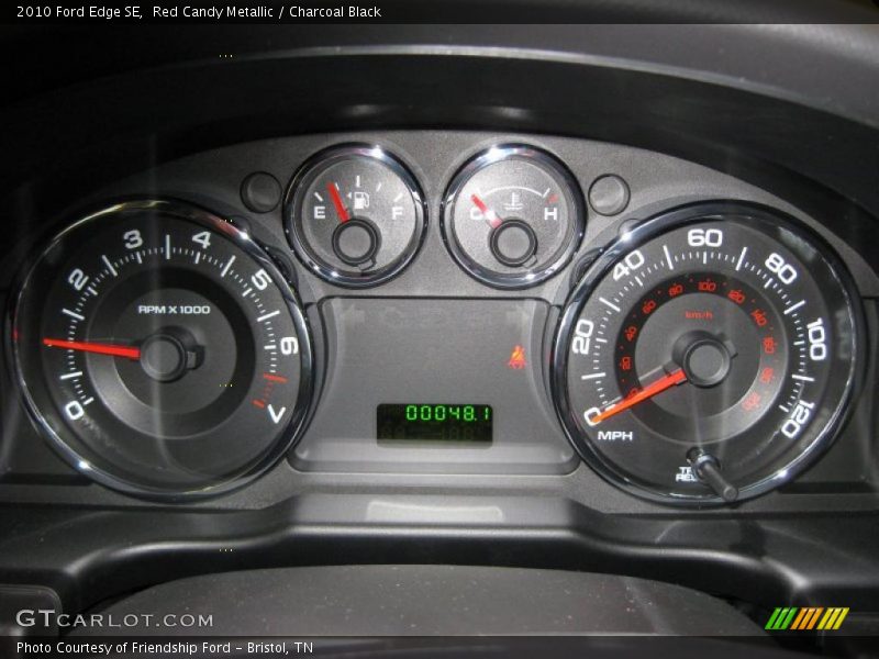 Red Candy Metallic / Charcoal Black 2010 Ford Edge SE