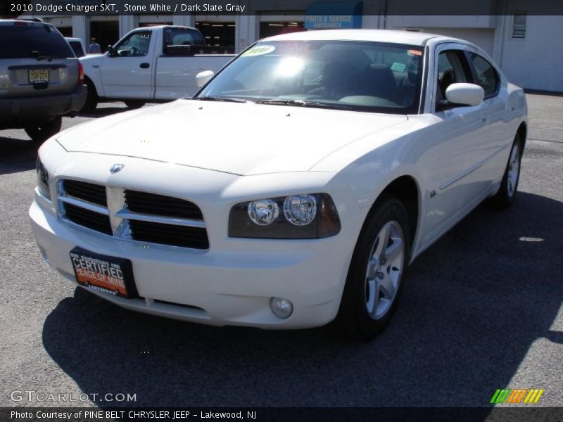 Stone White / Dark Slate Gray 2010 Dodge Charger SXT