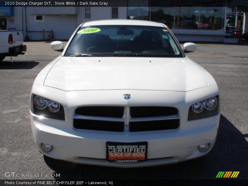 Stone White / Dark Slate Gray 2010 Dodge Charger SXT