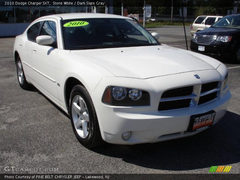 Stone White / Dark Slate Gray 2010 Dodge Charger SXT