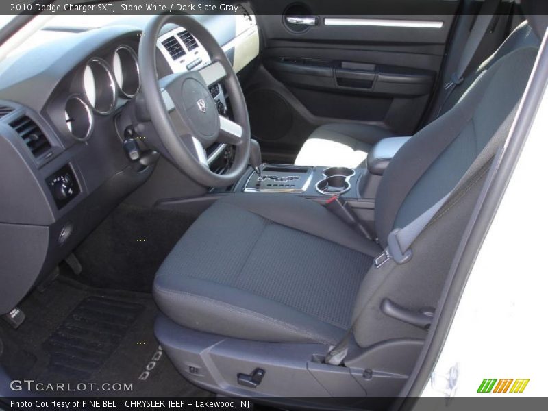 Stone White / Dark Slate Gray 2010 Dodge Charger SXT