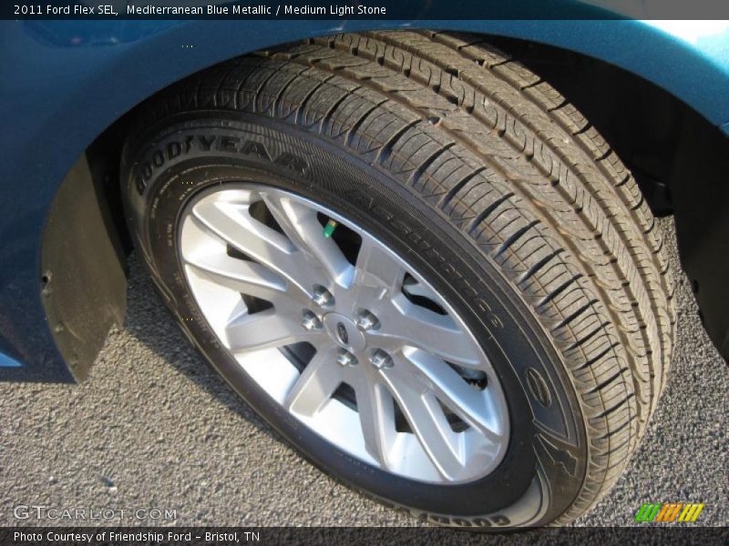 Mediterranean Blue Metallic / Medium Light Stone 2011 Ford Flex SEL