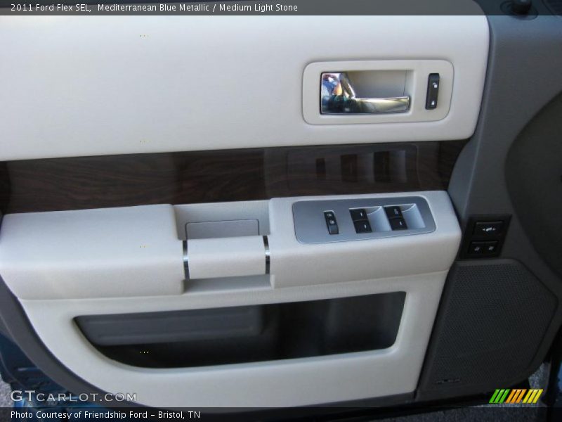 Mediterranean Blue Metallic / Medium Light Stone 2011 Ford Flex SEL