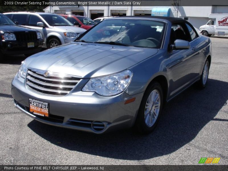 Bright Silver Metallic / Dark Slate Gray 2009 Chrysler Sebring Touring Convertible