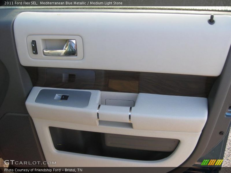 Mediterranean Blue Metallic / Medium Light Stone 2011 Ford Flex SEL