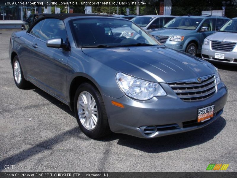 Bright Silver Metallic / Dark Slate Gray 2009 Chrysler Sebring Touring Convertible