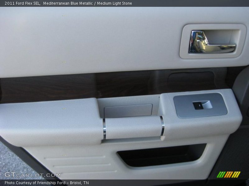 Mediterranean Blue Metallic / Medium Light Stone 2011 Ford Flex SEL