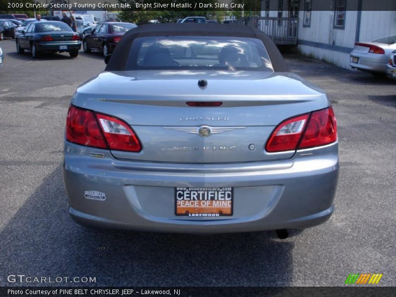 Bright Silver Metallic / Dark Slate Gray 2009 Chrysler Sebring Touring Convertible