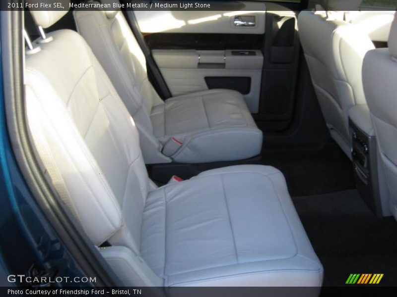 Mediterranean Blue Metallic / Medium Light Stone 2011 Ford Flex SEL
