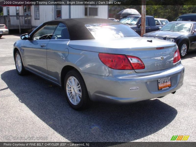 Bright Silver Metallic / Dark Slate Gray 2009 Chrysler Sebring Touring Convertible