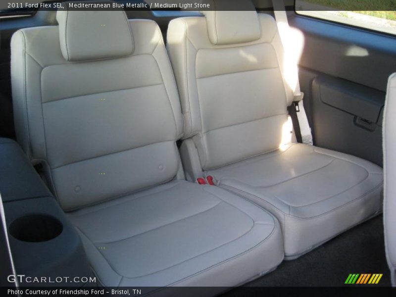 Mediterranean Blue Metallic / Medium Light Stone 2011 Ford Flex SEL