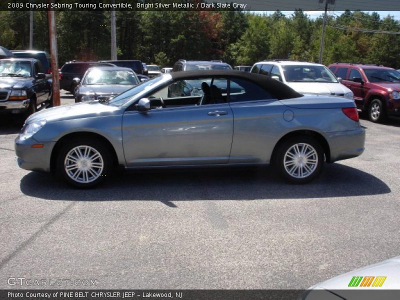Bright Silver Metallic / Dark Slate Gray 2009 Chrysler Sebring Touring Convertible