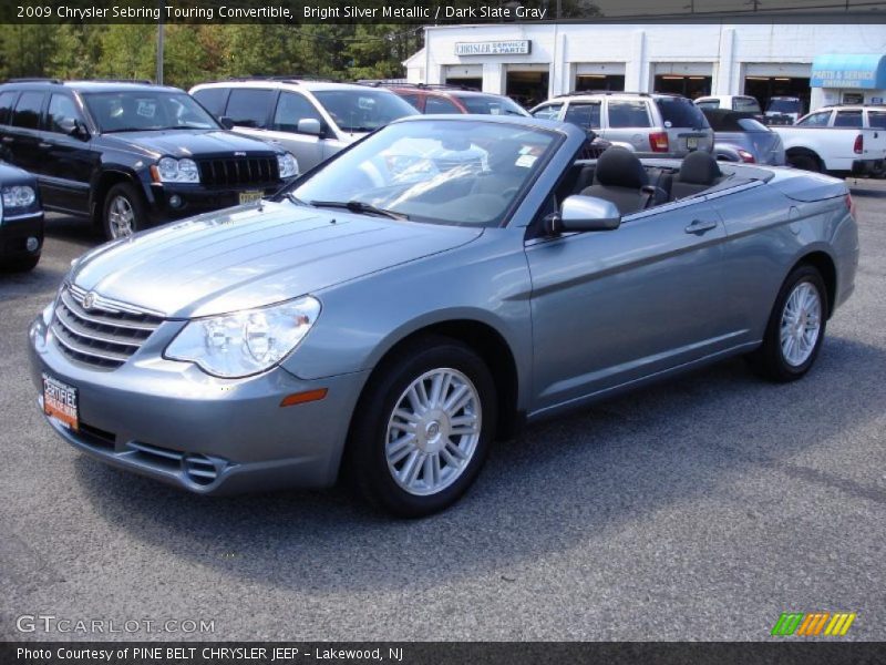 Bright Silver Metallic / Dark Slate Gray 2009 Chrysler Sebring Touring Convertible